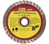 IVY Classic 38050 Swift Cut 4-Inch Dry and Wet Cutting Turbo Continuous Rim Diamond Blade with 20mm - 5/8-Inch Arbor, 1/Card