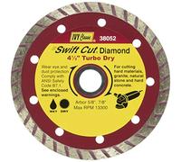 IVY Classic 38052 Swift Cut 4-1/2-Inch Dry and Wet Cutting Turbo Continuous Rim Diamond Blade with 7/8 - 5/8-Inch Arbor, 1/Card