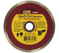 IVY Classic 38062 Swift Cut 4-1/2-Inch Dry and Wet Tile Cutting Continuous Rim Diamond Blade with 7/8-5/8-Inch Arbor, 1/Card
