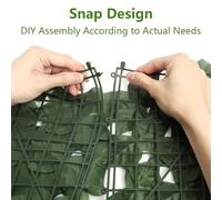 Ivy Fence Privacy Screen | 3.3x10 Ft Artificial Hedges Panels,Realistic UV-Protected Ivy Privacy Fence for Patio Divider Commercial Fencing Pet Enclosure Apartment Screening Balcony