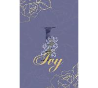 Ivy Journal: Monogram I Personalized Floral Notebook for Women Decorative Purple and Gold Monogram Journal, Cute Aesthetic Notebook, Personalized Diary and Birthday Gift for Women Named Ivy