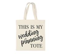 Ivy Lane Design AM1052 Cotton Tote Bag, Wedding Planning