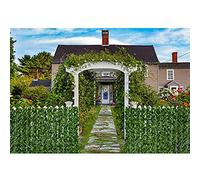 Ivy Leaf Hedge Privacy Fence Screen Garden Decorative Panel for Backyard Home Decor Lush Green Artificial Plant Wall (Size: 1x3.28x9.84ft)