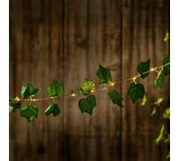 Ivy Leaf Solar Garden String Lights Decoration 30 Warm White LED - 2.8m by Bright Garden