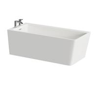 Ivy Left Hand Square Single Ended Freestanding Corner Fit Bath | White | Acrylic | 1600mm x 740mm