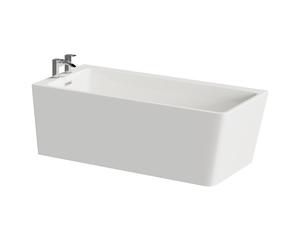 Ivy Left Hand Square Single Ended Freestanding Corner Fit Bath | White | Acrylic | 1600mm x 740mm