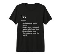 Ivy Name Definition Dictionary Premium T-Shirt