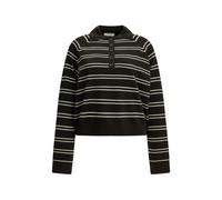 IVY OAK Iofarleigh striped long-sleeve polo sweater - Brown XS-S-M