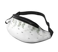 Ivy On The Wall Fanny Pack for Women Men Fashion Waist Bag Belt Bags with Adjustable Strap Casual Bum Bag for Cycling Workout Hiking Traveling Running Sport