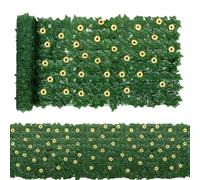 Ivy Privacy Screen with Sunflower Artificial Decorative Cover