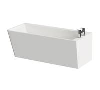 Ivy Right Hand Square Single Ended Freestanding Corner Fit Bath | White | Acrylic | 1600mm x 740mm
