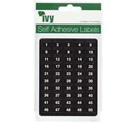 IVY SELF Adhesive LABEL'S 1-500 [6 of Each Number = 3000 Labels]