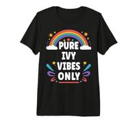 Ivy Vibes Only Cute Retro Girls Ivy Name Premium T-Shirt