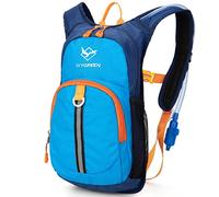 Ivygreen Kids Hydration Backpack, Hiking Backpack for Boys or Girls with 1.5L Water Bladder, Blue