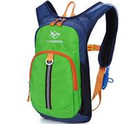 Ivygreen Kids Hydration Backpack, Hiking Backpack for Boys or Girls with 1.5L Water Bladder, Green