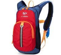 Ivygreen Kids Hydration Backpack, Hiking Backpack for Boys or Girls with 1.5L Water Bladder, Red