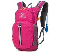 Ivygreen Kids Hydration Backpack, Small Kids Hiking Backpack, Rose Red