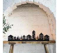 Ivyline Advent Tealight Centrepiece Metal Black W70cm