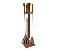 Ivyline Antique Copper Fireside Companion Set