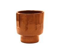 Ivyline Aries Glazed handles planter - Rust - Medium