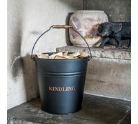 30cm Kindling Bucket Black