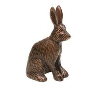 Ivyline Cast Aluminium Hare Candle Holder - Antique Copper