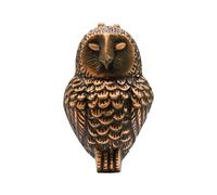 Ivyline Cast Iron Owl Door Knocker - Antique Copper