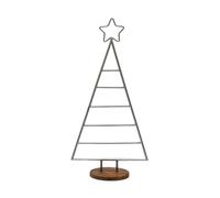 Ivyline Christmas Tree with Star Iron - Pewter