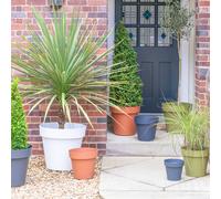 Ivyline Cleo Planter D40cm Night Blue With Wheels Ivyline Blue