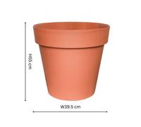 Ivyline Cleo Planter D40Cm Terracotta With Wheels