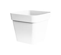 Ivyline Cleo Square Planter D40cm White With Wheels Ivyline White
