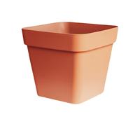 Ivyline Cleo Square Planter With Wheels - Terracotta