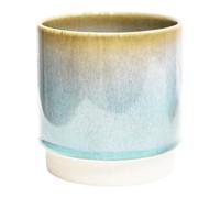 Ivyline Copenhagen Two Tone Aqua Planter H16Cm