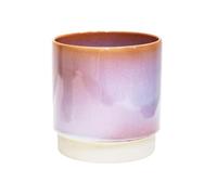 Ivyline Copenhagen Two Tone Planter in Pink - Waterproof & Stylish - Contemporary Indoor Earthenware Flower Pot with Glazed Finish - H19.5cm x D18.5cm