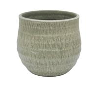 Ivyline Devon Olive Honeycomb Plant Pot H23cm D25cm in Green Ivyline Green