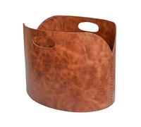 Ivyline Faux Leather Log Bucket - Tan