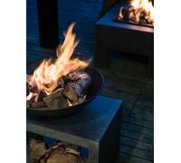 Ivyline Fire Pit & Rectangle Console Granite Finish H52Cm W64Cm | Light Weight | Premium Quality | 3 Year warranty in Stone Ivyline Stone