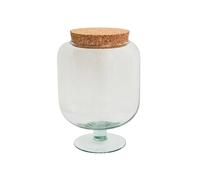 Ivyline Glass Footed Cork Lid Terrarium H33cm D23cm in Clear | Size: Medium Ivyline Clear Medium
