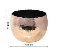 Ivyline Hammered Bowl Copper/black 19Cm