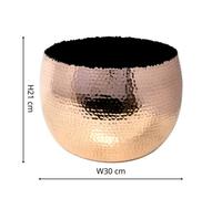 Ivyline Hammered Bowl Copper/black 30Cm