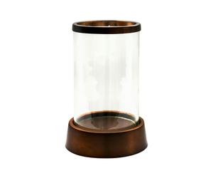 Ivyline Hampton Hurricane Lantern - Antique Copper - Large