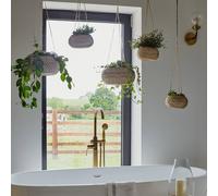 Ivyline Hanging Seagrass Plant Pot Set of 2 in Natural Ivyline Natural