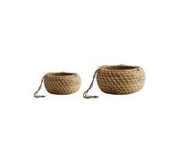 Ivyline Hanging Seagrass Planter (Set Of 2) - Natural