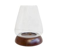 Ivyline Harvey Cylinder Lantern - Walnut - L21 X W21 X H28.5 Cm - Brown