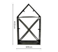 Ivyline House Sculptural Log Storage Natural Black H125Cm W70Cm