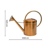 Ivyline Indoor Kensington Traditional Copper Watering Can H25Cm W40Cm