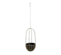 Ivyline Indoor Kensington Brass Tall Hanging Planter - H60Cm X D24Cm
