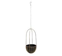 Ivyline Indoor Kensington Copper Tall Hanging Planter - H60Cm X D24Cm
