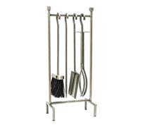 Ivyline Iron Hanging Rack Fireside Companion Set - Pewter