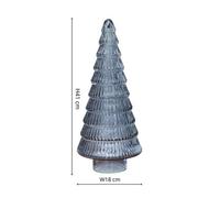 Ivyline Juniper Blue Glass Tree H41Cm W18Cm
